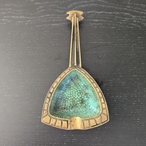 Vintage Solid Brass With Green Ashtray Guitar Made in lsrael